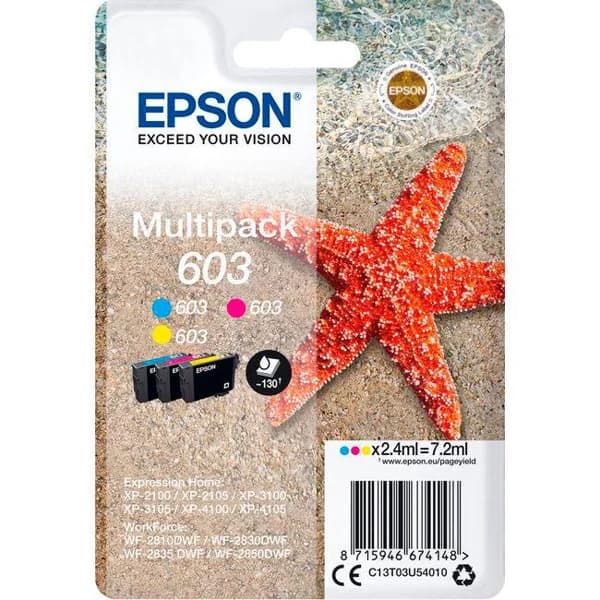Cartucho de tinta original tricolor, 603 EPSON, 1 ud - 603 ud - Imagen del producto en Findit