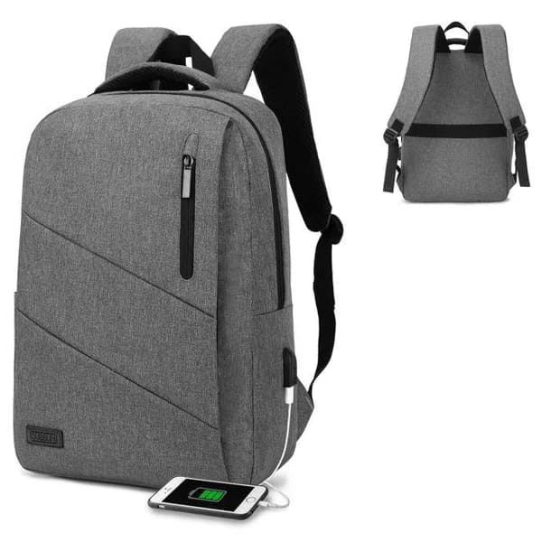 Mochila gris para portátil de hasta 15,6'', City SUBBLIM - 1 ud - Imagen del producto en Findit