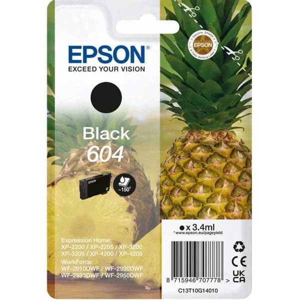 Cartucho de tinta original negro, T10G140 604 EPSON, 1 ud - 1 ud - Imagen del producto en Findit