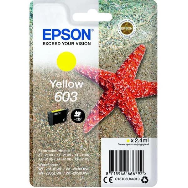 Cartucho de tinta original amarillo 603 EPSON, 1 ud - 1 ud - Imagen del producto en Findit