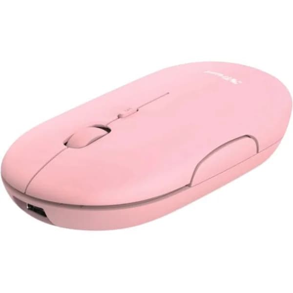 Ratón óptico inalámbrico rosa, ultrafino, Puck TRUST - 1 ud - Imagen del producto en Findit