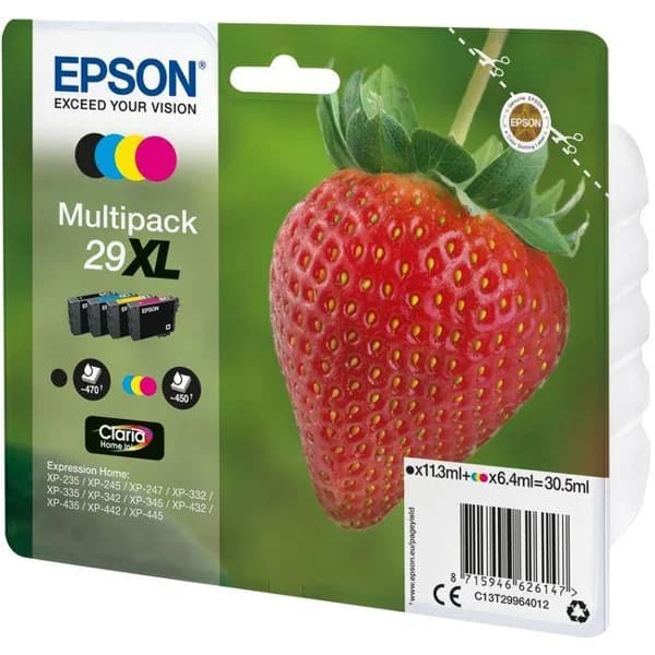 Pack cartuchos de tinta original, 4 colores T2996 XL EPSON, 1 ud - 1 ud - Imagen del producto en Findit