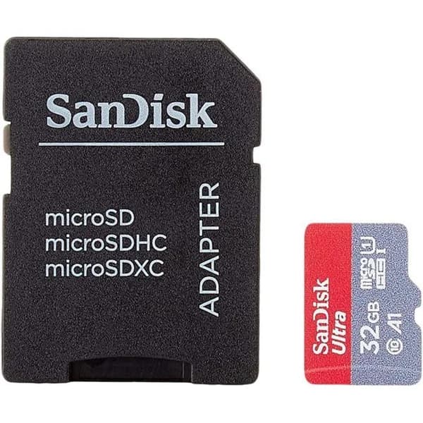Tarjeta microSDHC con adaptador, 32 GB Class 10, Ultra SANDISK - 1 ud - Imagen del producto en Findit