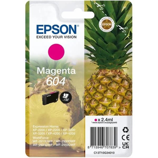 Cartucho de tinta original Magenta 604 EPSON, 1 ud - 1 ud - Imagen del producto en Findit