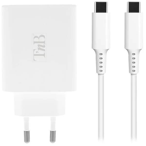 Cargador para portátil blanco Tipo-C 65 W, CHNBTINY65 iClick TNB - 1 ud - Imagen del producto en Findit