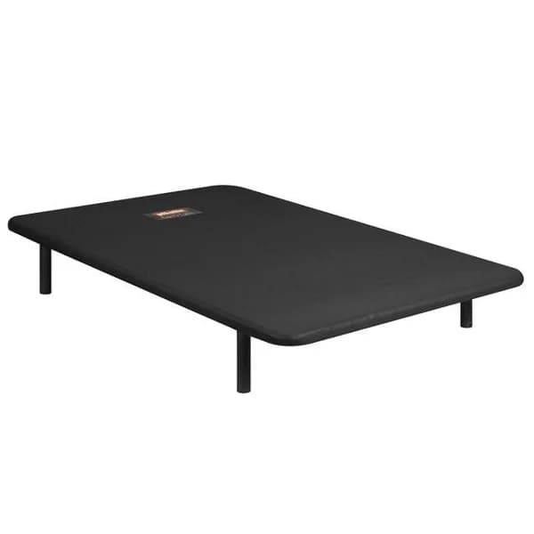 Base tapizada Divanlin 135x190 3D Negra PIKOLIN Producto sin patas, se pueden adquirir en esta web - 1 ud - Imagen del producto en Findit