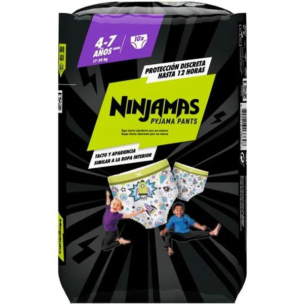 Ninjamas 17-30 kg Talla 7 DODOT COHETE, paquete 10 uds - 10 ud - Imagen del producto en Findit