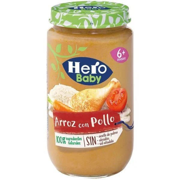 Tarrito de arroz con pollo HERO, tarro 235 g - 0.24 kg - Imagen del producto en Findit