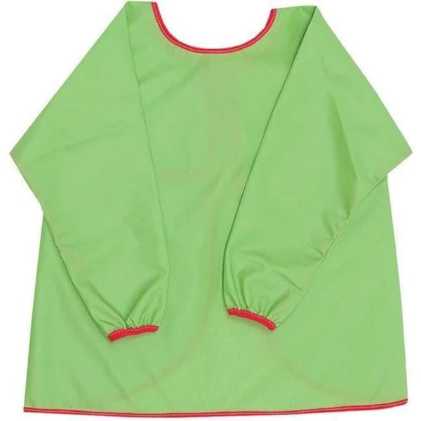 Bata verde con mangas impermeable y transpirable, cierre con cintas, TITIN - 1 ud - Imagen del producto en Findit