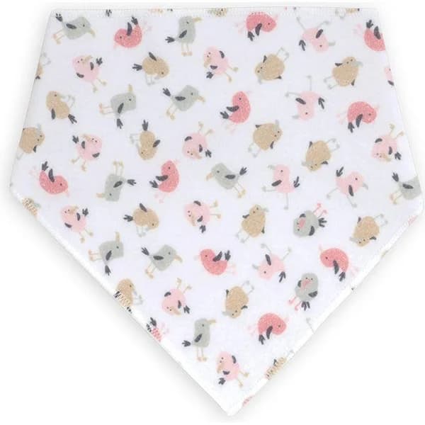 Babero bandana pajaros impermeable, transpirable con broche TI-TIN, 21,5x38,5 cm - 8.28 m - Imagen del producto en Findit