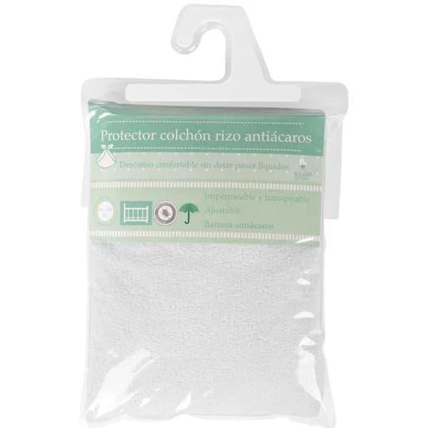 Protector impermeable plastificado  para cuna, medidas 60x120cm.INTERBABY - 1 ud - Imagen del producto en Findit