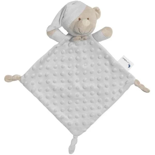Dudu, mantita de apego para tu bebe gris, tacto extrasuave, 28x17cm INTERBABY, 1ud - 1 ud - Imagen del producto en Findit
