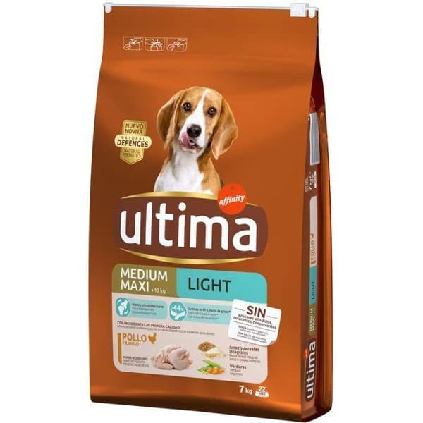 Alimento light para perro mediamo-maxi ULTIMA, saco 7 kg - 7 kg - Imagen del producto en Findit