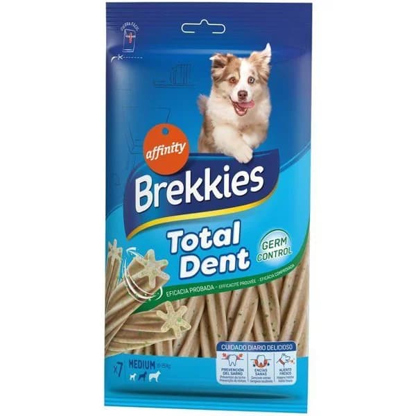 Snack Total Dent para perro mediano BREKKIES, paquete 180 g - 0.18 kg - Imagen del producto en Findit