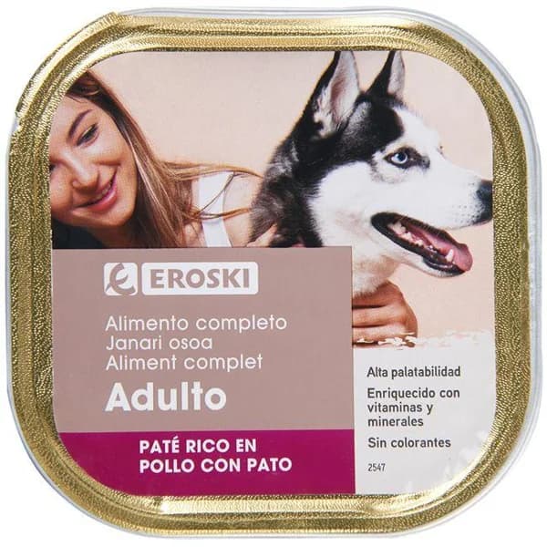 Paté de pato EROSKI, lata 300 g - 0.3 kg - Imagen del producto en Findit