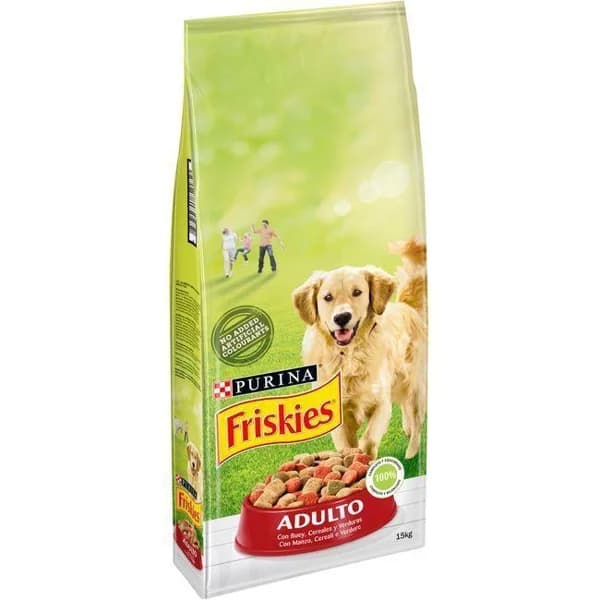 Alimento de carne para perro adulto FRISKIES, saco 15 kg - 1 ud - Imagen del producto en Findit