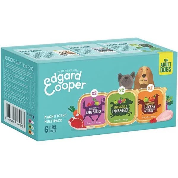 Alimento para perro mini EDGARD&COOPER, pack 6x100 g - 0.6 kg - Imagen del producto en Findit