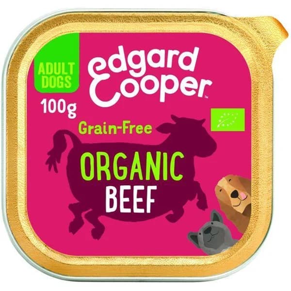 Alimento para perro bio de carne EDGARD&COOPER, tarrina 100 g - 1 ud - Imagen del producto en Findit