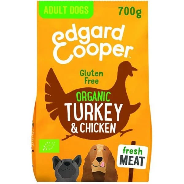 Alimento para perro bio de pollo EDGARD&COOPER, paquete 700 g - 1 ud - Imagen del producto en Findit