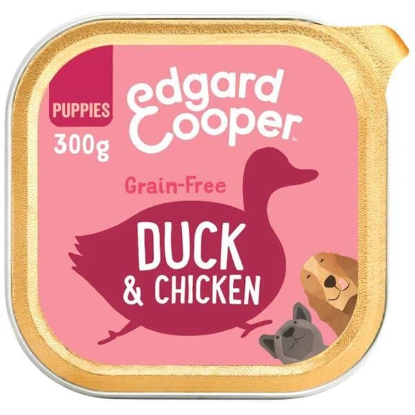 Alimento de pato y pollo para perro EDGARD&COOPER, tarrina 300 g - 1 ud - Imagen del producto en Findit