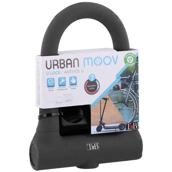 Candado en U Umlock con llave para bici, patinete Urban Moov TNB - 1 ud - Imagen del producto en Findit