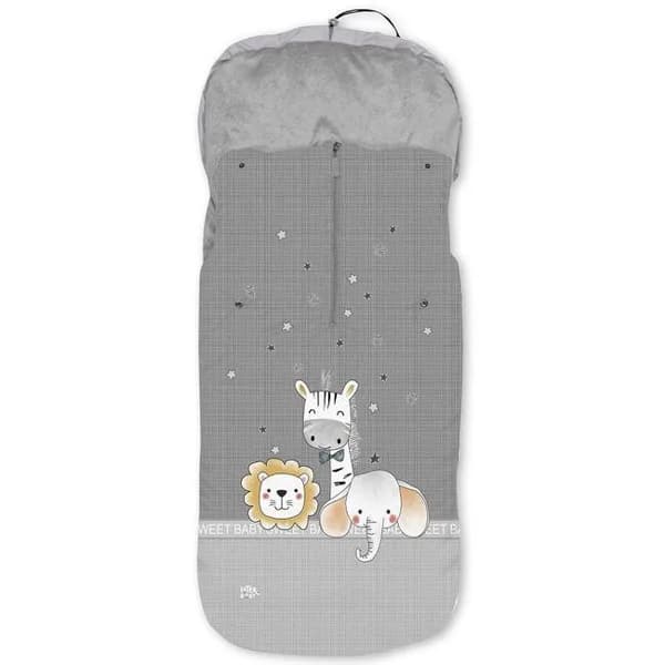 Saco polar universal estampado animales para silla de paseo impermeable INTERBABY - 1 ud - Imagen del producto en Findit
