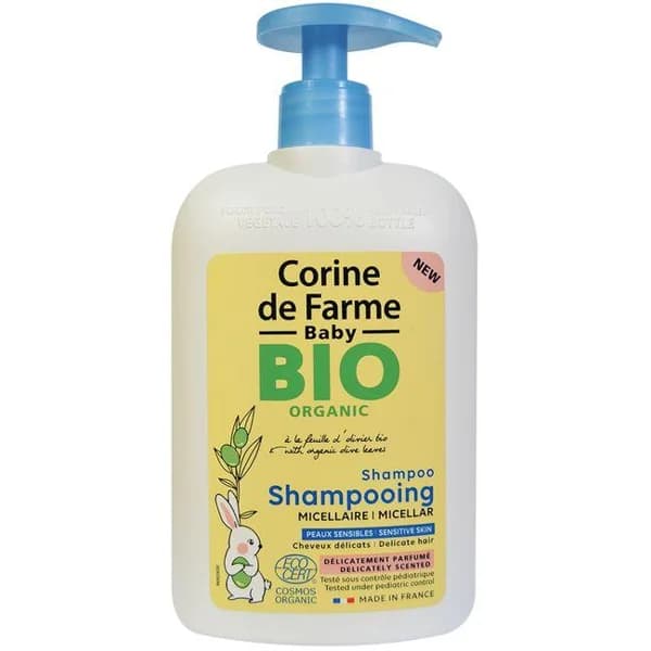 Champú micelar perfumado bio CORINE DE FARME, bote 480 ml - 1 ud - Imagen del producto en Findit