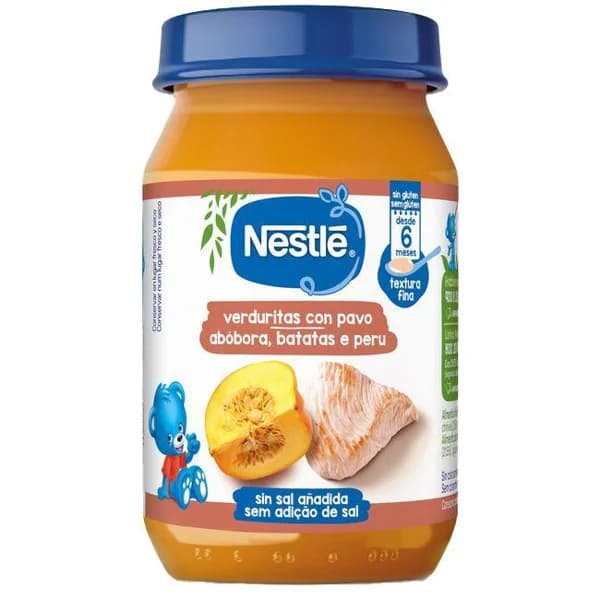 Tarrito de verduritas con pavo NESTLÉ, tarro 190 g - 0.19 kg - Imagen del producto en Findit