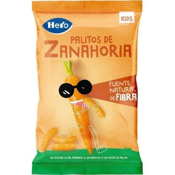 Snack palitos de zanahoria HERO, bolsa 30 g - 0.03 kg - Imagen del producto en Findit