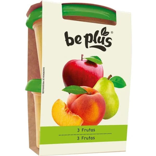 Tarrina de 3 frutas BE PLUS, pack 2x200 g - 0.4 kg - Imagen del producto en Findit