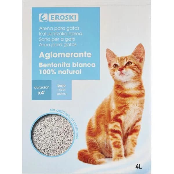Bentonita blanca aglomerante EROSKI, caja 4 litros - 4 l - Imagen del producto en Findit