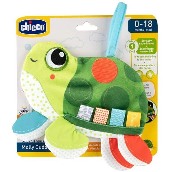 Mi Primera Tortuguita, sonajero de tela multicolor, edad rec 0-18 meses CHICCO - 1 ud - Imagen del producto en Findit