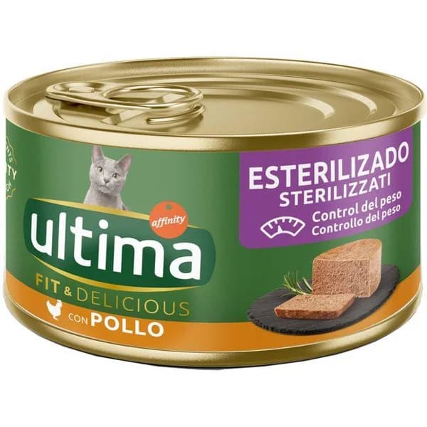 Alimento de pollo para gatos esterilizados ULTIMA, lata 85 g - 0.09 kg - Imagen del producto en Findit