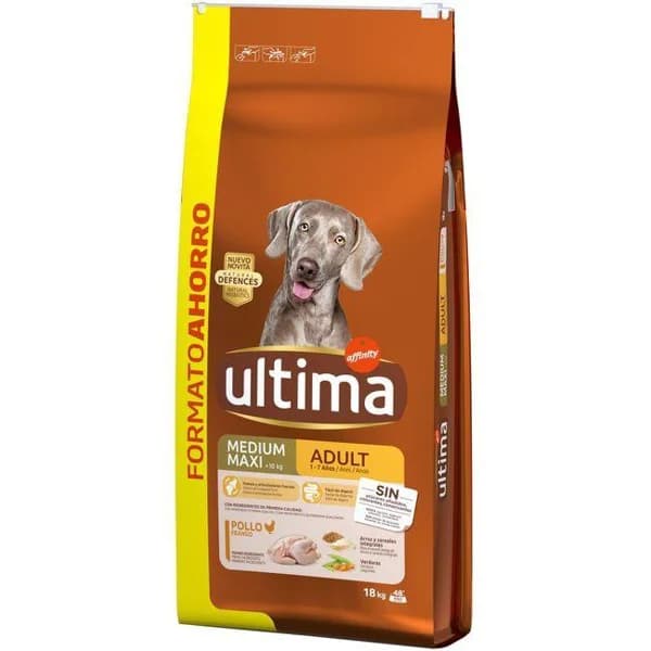 Alimento de buey-arroz para perro adulto ULTIMA, saco 18 kg - 18 kg - Imagen del producto en Findit