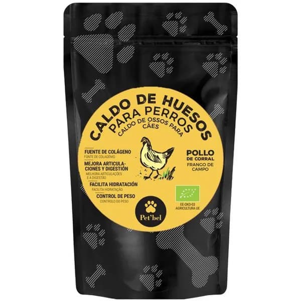 Caldo de huesos de pollo eco para perro PET BEL, bolsa 230 ml - 0.23 l - Imagen del producto en Findit
