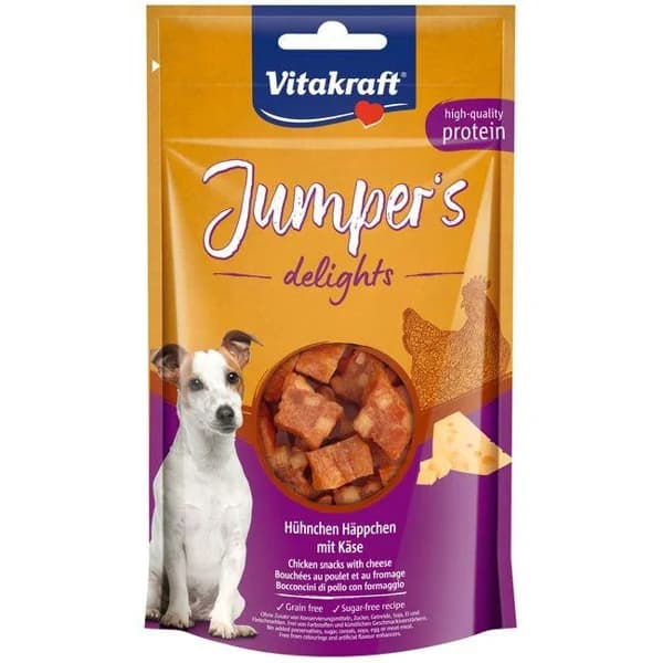 Jumpers de pollo y queso para perro VITAKRAFT, paquete 80 g - 0.08 kg - Imagen del producto en Findit