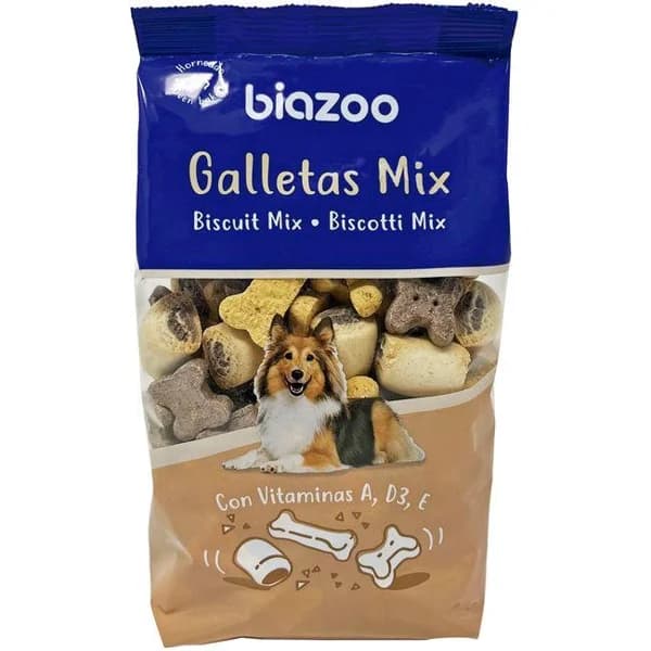 Mix de huesitos y galletas para perro BIAZOO, paquete 500 g - 1 ud - Imagen del producto en Findit