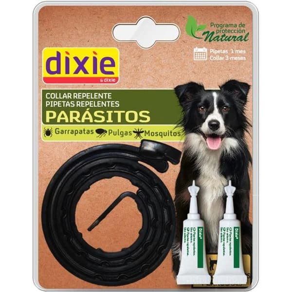 Collar + pipetas repelentes para perro DIXIE, pack 1 ud - 1 ud - Imagen del producto en Findit