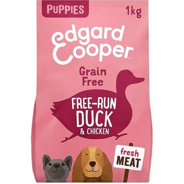 Alimento de pollo-pato para cachorro EDGARD&COOPER, paquete 1 kg - 1 kg - Imagen del producto en Findit
