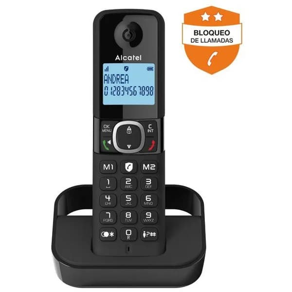 Teléfono inalámbrico negro, F860 ALCATEL - 1 ud - Imagen del producto en Findit
