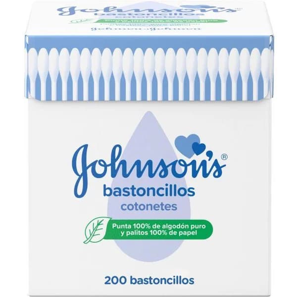 Bastoncillos JOHNSON`S, bote 200 uds - 200 ud - Imagen del producto en Findit