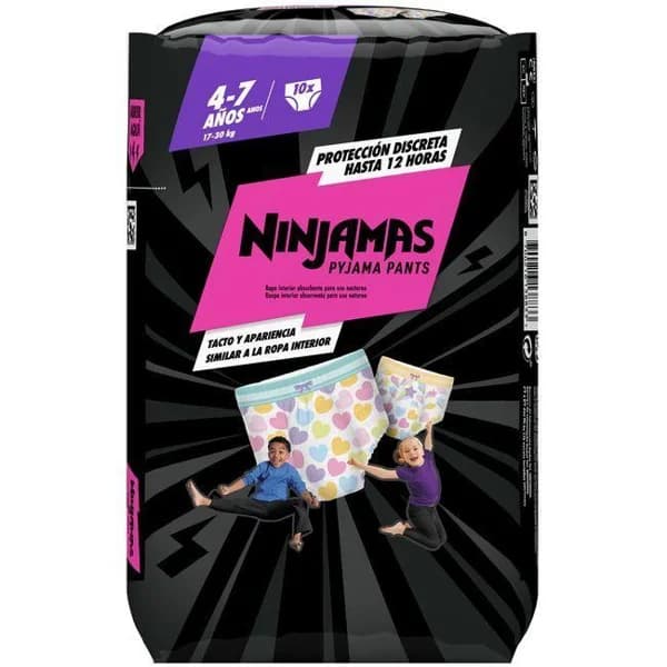 Ninjamas 17-30 kg Talla 7 DODOT CORAZÓN, paquete 10 uds - 10 ud - Imagen del producto en Findit