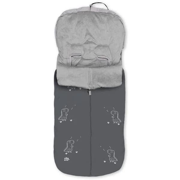 Saco polar universal estampado dino gris para silla de paseo impermeable INTERBABY - 1 ud - Imagen del producto en Findit