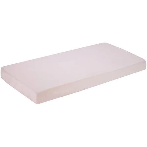 Sábana bajera cuna, popelín rosa-blanco, 100% algodón, 60x120 cm INTERBABY, 2 uds - 2 ud - Imagen del producto en Findit