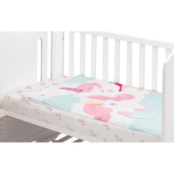 Saco cuna Unicornio bajera ajustable cremallera a ambos lados INTERBABY, 120x60 cm - 72 m - Imagen del producto en Findit