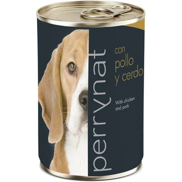 Alimento de pollo&cerdo para perro PERRYNAT, lata 400 g - 1 ud - Imagen del producto en Findit