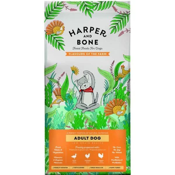 Alimento perro med/max recetas de granja HARPER&BONE, bolsa 3 kg - 3 kg - Imagen del producto en Findit