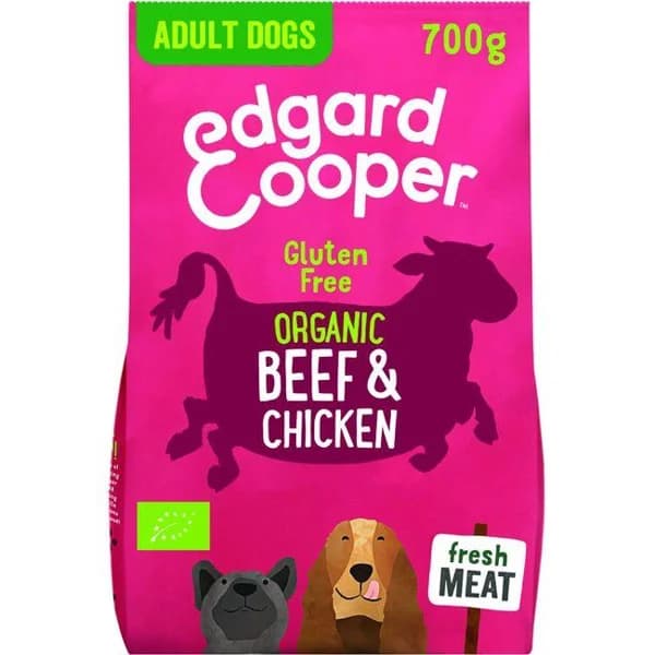 Alimento bio de cordero  para perro EDGARD&COOPER, paquete 700 g - 1 ud - Imagen del producto en Findit