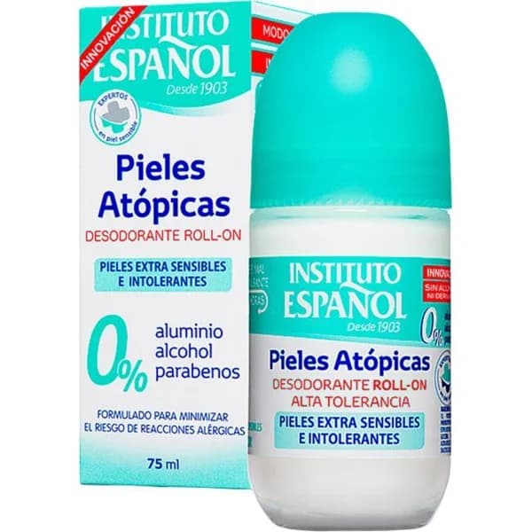 Desodorante piel atópica INSTITUTO ESPAÑOL, roll on 75 ml - 1 ud - Imagen del producto en Findit