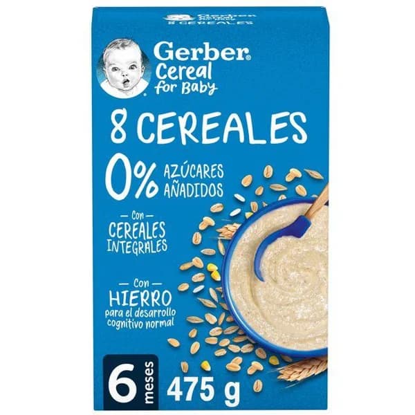 Papilla 8 cereales GERBER, caja 475 g - 0.48 kg - Imagen del producto en Findit